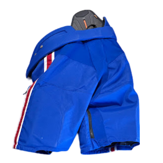 CCM HPTKXP - Pantalon de hockey NCAA Pro Stock (bleu/blanc/rouge)